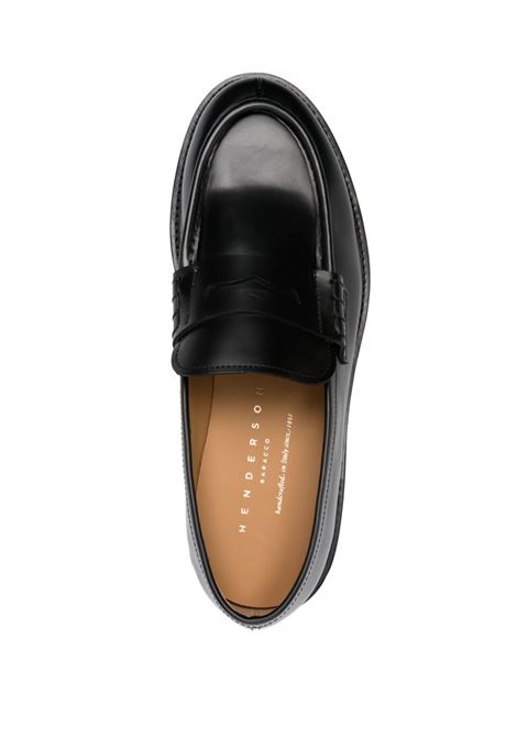 Black leather loafers Henderson baracco - men HENDERSON BARACCO | 83409P0NR